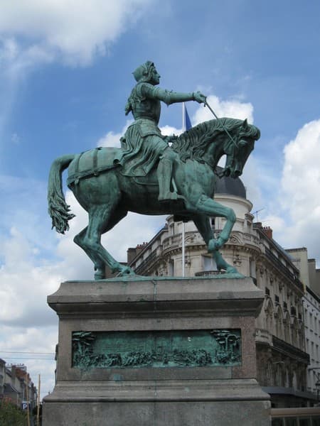 Statue Equestre Jeanne d'Arc Orléans